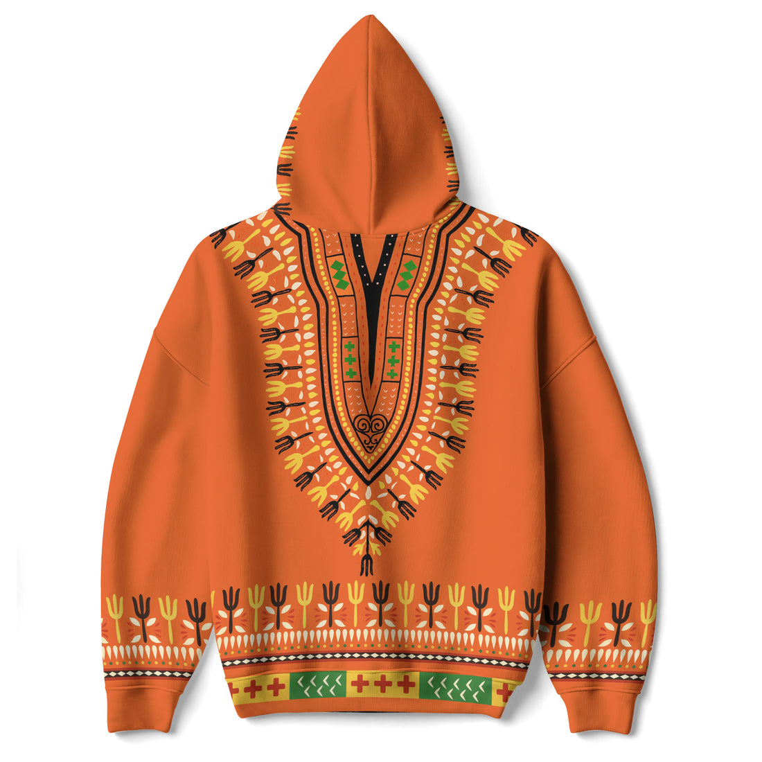 Orange African Dashiki Fashion Hoodie