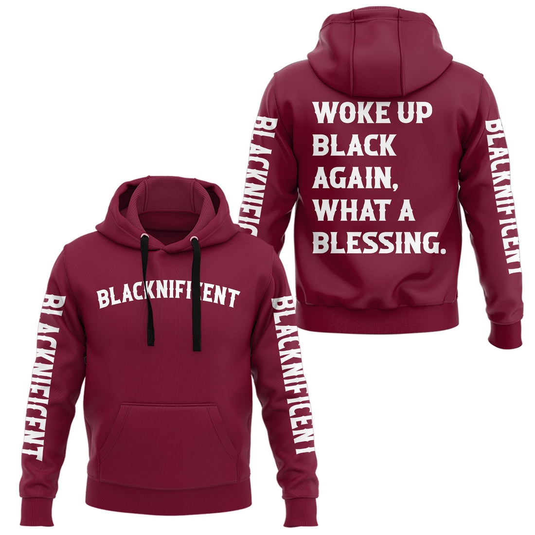"Blacknificent" Hoodie & Joggers Bundle