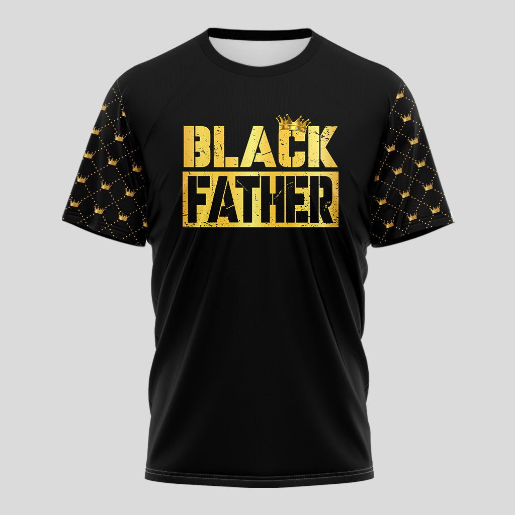 Black Father Black Leader Black King T-Shirt