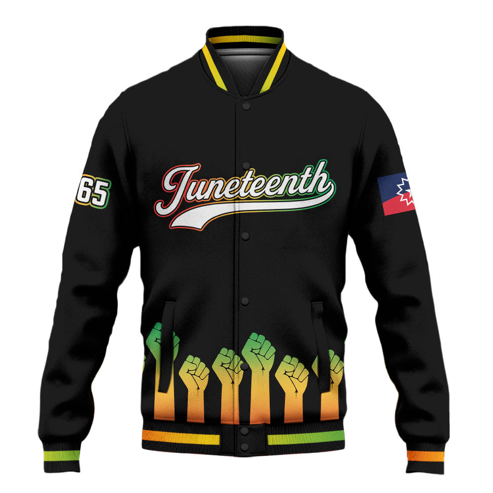 Juneteenth Is My Independence Day Baseball Jacket