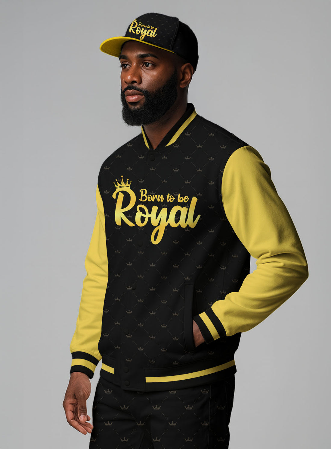"Royal Born" Baseball Jacket & Hat Bundle