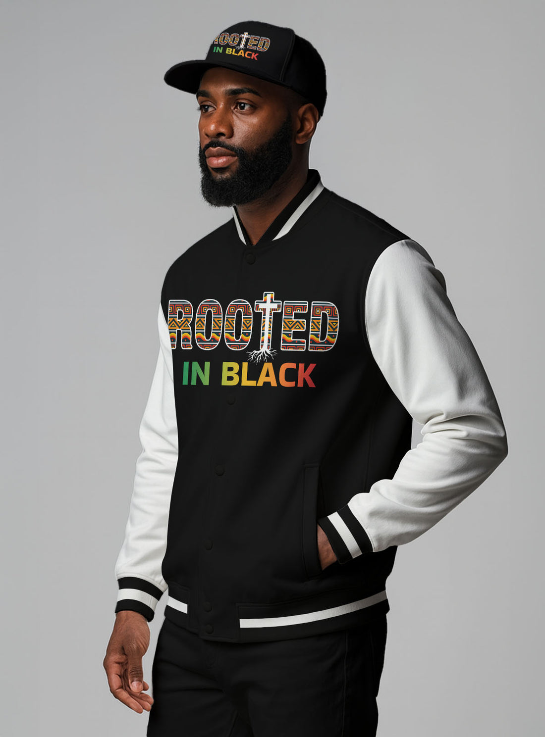 "Crown Roots" Baseball Jacket & Hat Bundle