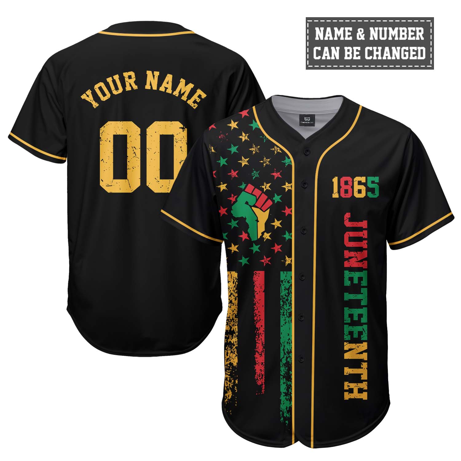 Personalized Juneteenth Is My Independence Day Baseball Jersey