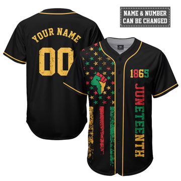 Personalized Juneteenth Is My Independence Day Baseball Jersey