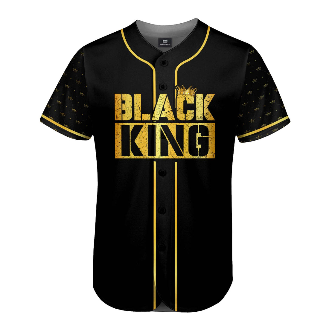 Black King Man Baseball Jersey & T-shirt Bundle