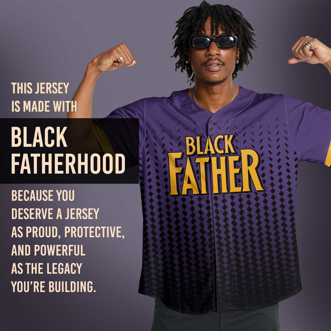 Personalized "Father Legacy" Baseball Jersey & Hat Bundle