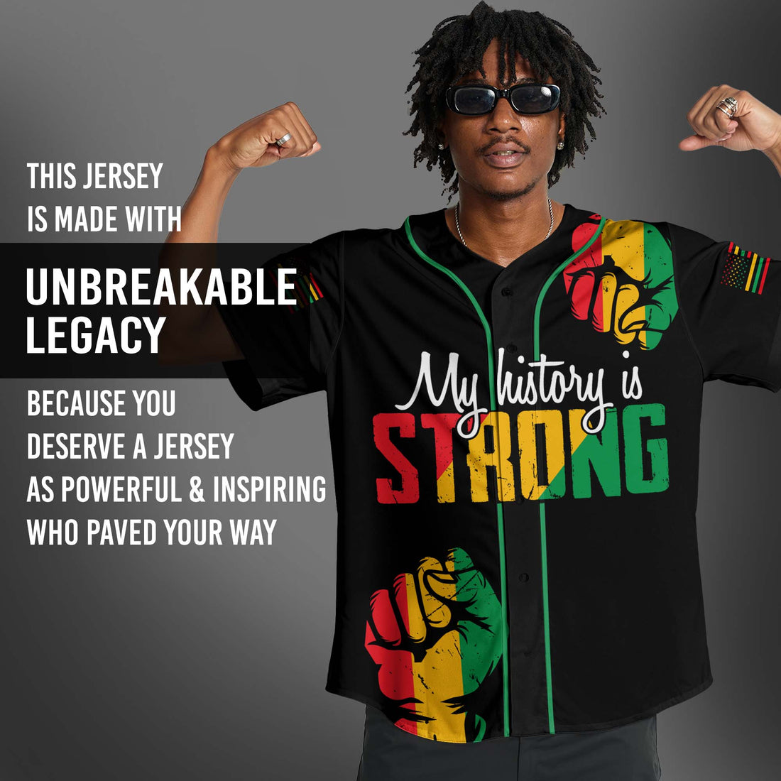 "Strong Roots" Baseball Jersey & Hat Bundle