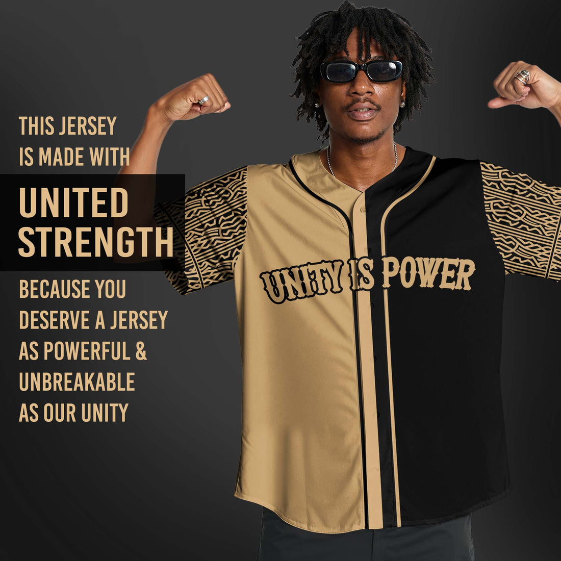 "Black Unity" Baseball Jersey & Hat Bundle