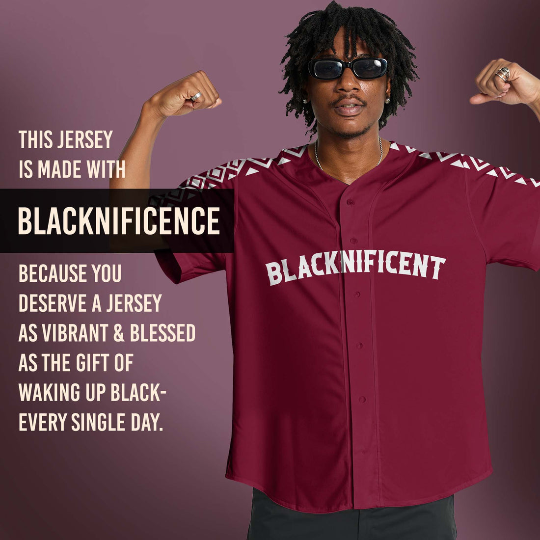 "Blacknificent" Baseball Jersey & Hat Bundle