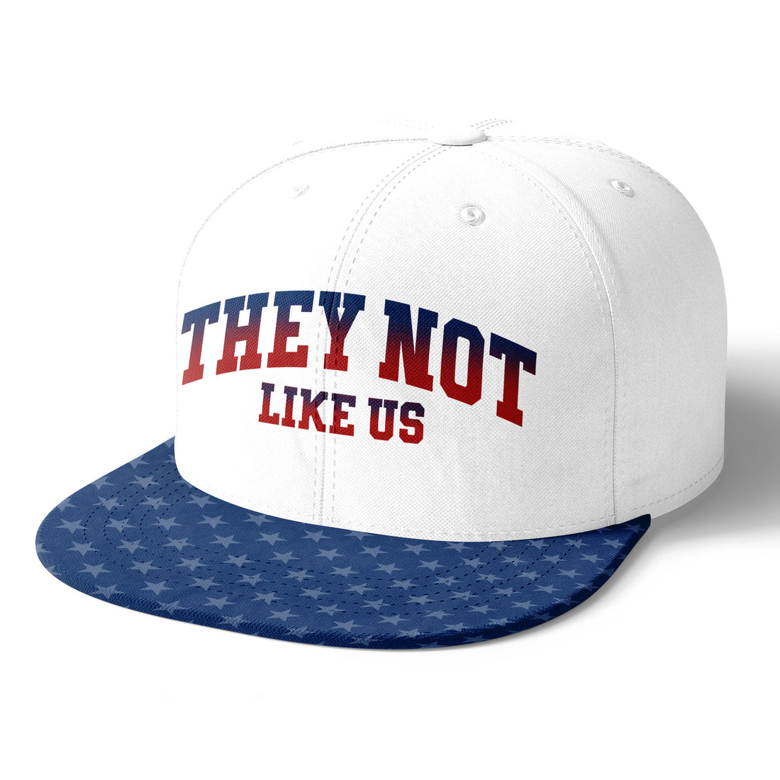 My Skin Color Is Not A Crime Snapback Hat Blue & Red