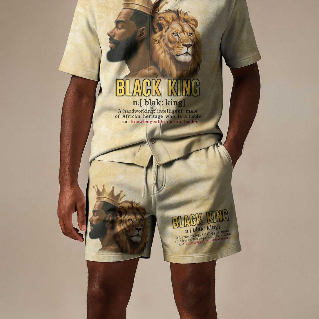 Black King Gold Shorts